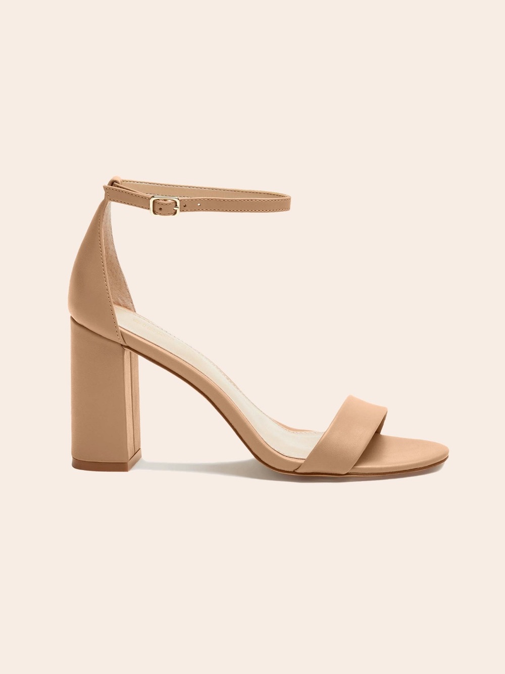 Birdy Grey- Mary High Chunky Heel Nude Blush Size 8 New